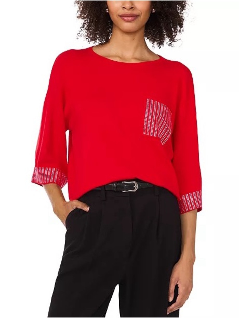 CeCe Scoop Neck Sweater